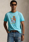 Ralph Lauren Polo Bear Slim Fit T-Shirt, Turquoise Blue