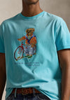 Ralph Lauren Polo Bear Slim Fit T-Shirt, Turquoise Blue
