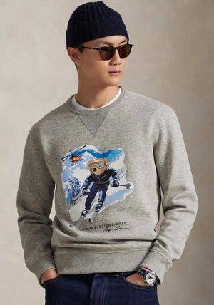 Ralph Lauren Ski Polo Bear Sweatshirt, Grey