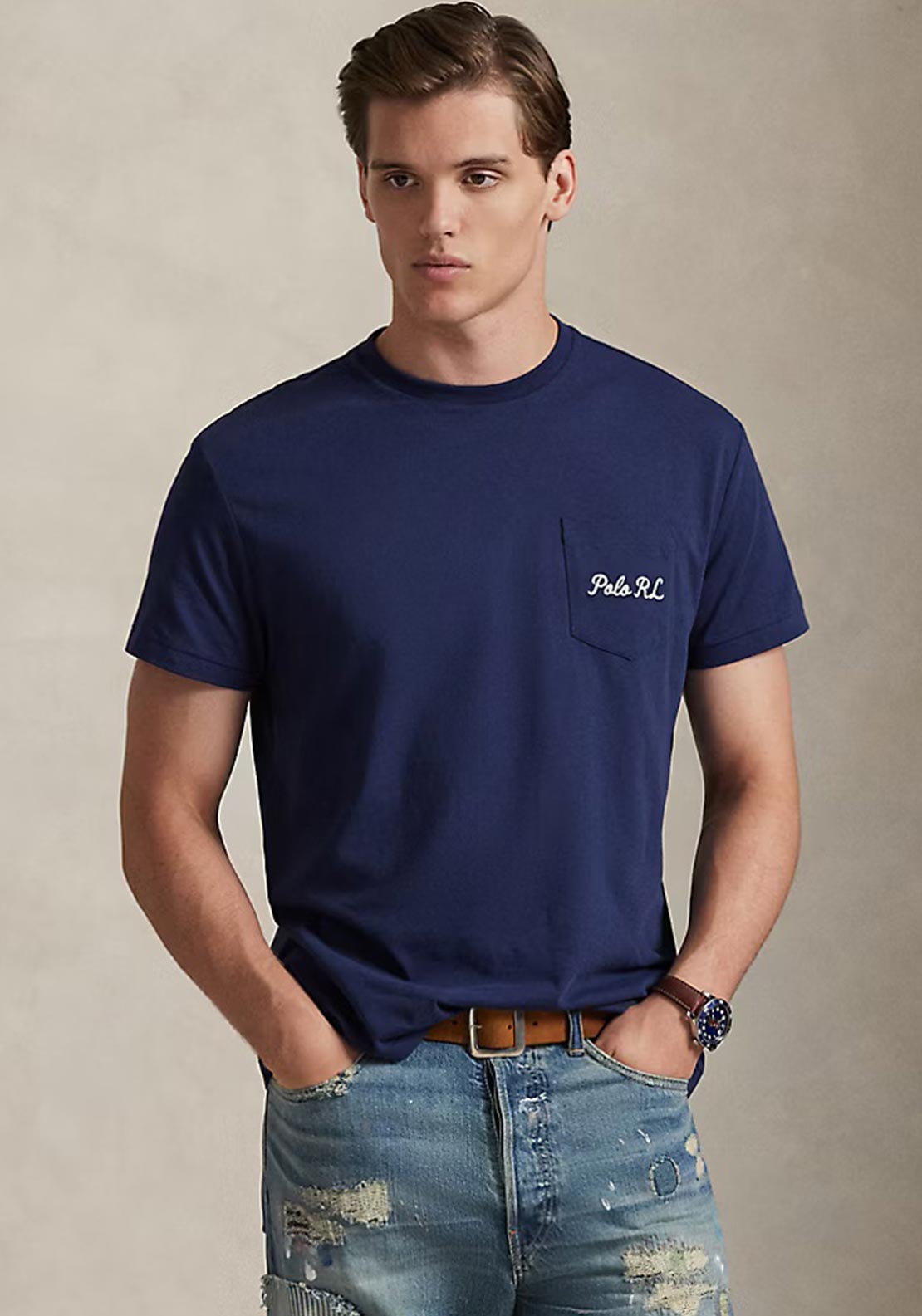 Ralph Lauren Custom Fit Polo Bear T-Shirt, Newport Navy