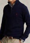 Ralph Lauren Quarter Zip Jumper, Navy