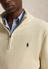 Ralph Lauren Quarter Zip Knit Sweater, Andover Cream