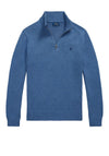 Ralph Lauren Quarter Zip Knit Sweater, Blue