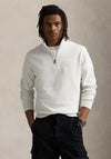 Ralph Lauren Double Knit Quarter Zip Sweatshirt, Grey