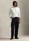 Ralph Lauren Double Knit Quarter Zip Sweatshirt, Grey