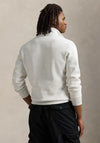 Ralph Lauren Double Knit Quarter Zip Sweatshirt, Grey
