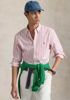 Ralph Lauren Classic Slim Fit Striped Oxford Shirt, Pink