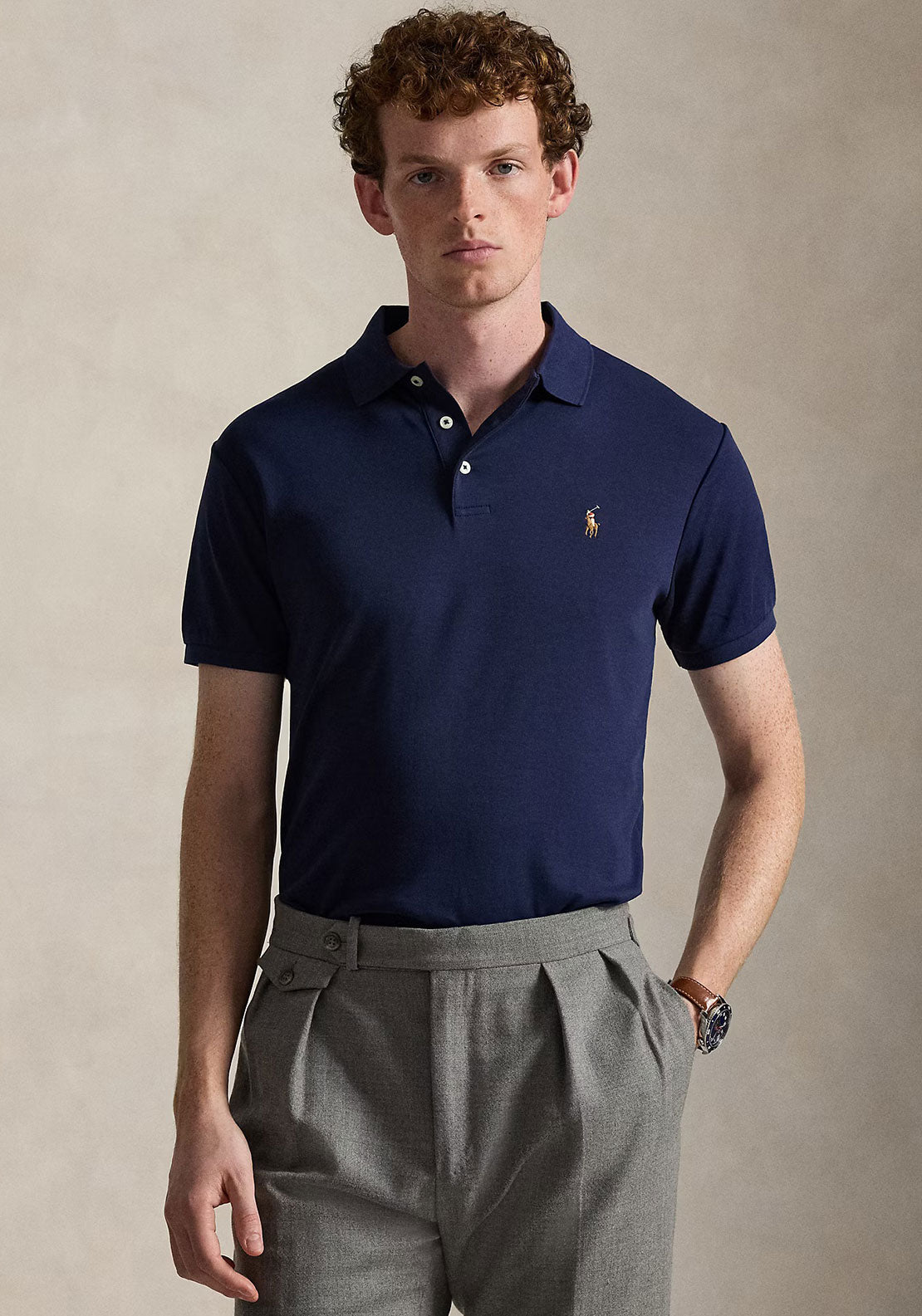Ralph Lauren Slim Fit Soft Touch Polo Shirt, Navy