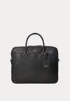 Ralph Lauren Smooth Leather Briefcase Bag, Black