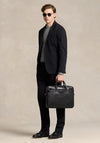 Ralph Lauren Smooth Leather Briefcase Bag, Black