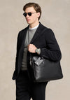 Ralph Lauren Smooth Leather Briefcase Bag, Black