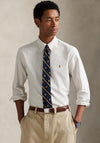 Ralph Lauren Stripe Oxford Shirt, White & Beige