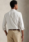 Ralph Lauren Stripe Oxford Shirt, White & Beige