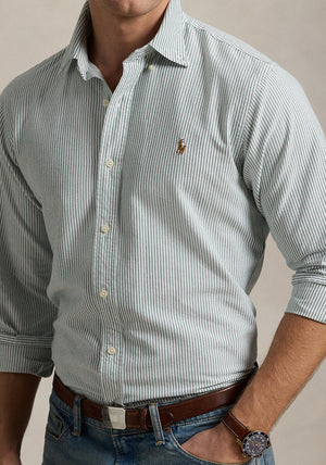 Ralph Lauren Stripe Oxford Shirt, Green