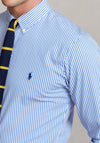 Ralph Lauren Stripe Poplin Shirt, Light Blue & White