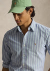 Ralph Lauren Custom Fit Stripe Oxford Shirt, Blue & Green Multi