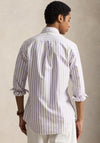 Ralph Lauren Custom Fit Stripe Oxford Shirt, Purple
