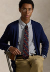 Ralph Lauren Striped Knit Oxford Shirt, Navy