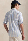 Ralph Lauren Custom Fit Striped Oxford Shirt, Blue & White