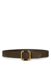 Ralph Lauren Suede Slide Buckle Belt, Botanic Green