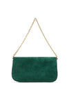 Ralph Lauren Small Suede Tanner Shoulder Bag, Green