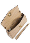 Ralph Lauren Tanner Small Croc Crossbody Bag, Beige