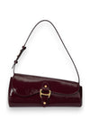 Ralph Lauren Tasha Patent Medium Shoulder Bag, Burgundy