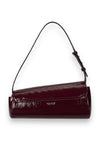 Ralph Lauren Tasha Patent Medium Shoulder Bag, Burgundy