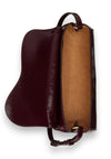 Ralph Lauren Tasha Patent Medium Shoulder Bag, Burgundy