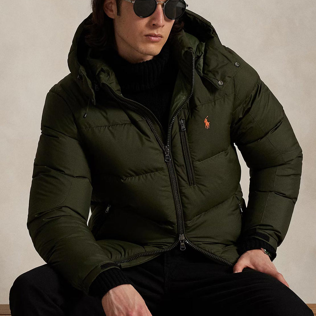 Ralph Lauren The Gorham Down Jacket, Olive Green McElhinneys