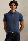 Ralph Lauren The Iconic Mesh Polo Shirt, Dark Blue Heather