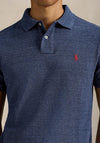 Ralph Lauren The Iconic Mesh Polo Shirt, Dark Blue Heather