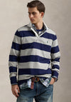 Ralph Lauren The Iconic Rugby Shirt, Dark Blue & Grey