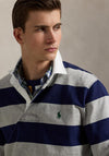 Ralph Lauren The Iconic Rugby Shirt, Dark Blue & Grey