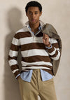 Ralph Lauren The Iconic Rugby Shirt, Brown & White