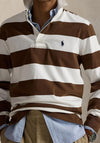 Ralph Lauren The Iconic Rugby Shirt, Brown & White