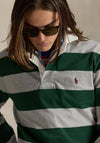 Ralph Lauren The Iconic Rugby Shirt, Green & Grey