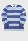 Ralph Lauren The Iconic Rugby Shirt, Blue & Dark Blue