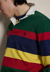 Ralph Lauren The Iconic Stripe Rugby Shirt, Green Multi