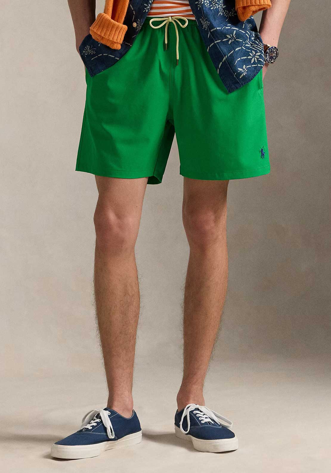 Ralph Lauren Traveller Classic Swimming Trunks, Billiard Green
