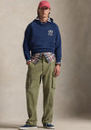 Ralph Lauren Vintage Graphic Hoodie, Dark Cobalt Blue