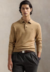 Ralph Lauren Wool Polo Shirt, Camel Melange