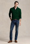 Ralph Lauren Wool Quarter Zip Sweater, Moss Green