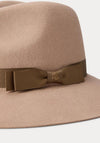 Ralph Lauren Bow-Trim Fedora, Taupe
