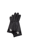 Ralph Lauren Logo Belted Leather Gloves, Black