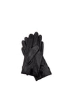 Ralph Lauren Logo Belted Leather Gloves, Black