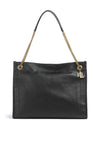 Ralph Lauren Bradley Large Pebbled Leather Tote Bag, Black