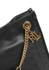 Ralph Lauren Bradley Large Pebbled Leather Tote Bag, Black