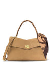 Ralph Lauren Farrah Leather Medium Grab Bag, Warm Beige