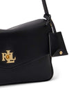 Ralph Lauren Farrah Small Leather Shoulder Bag, Black